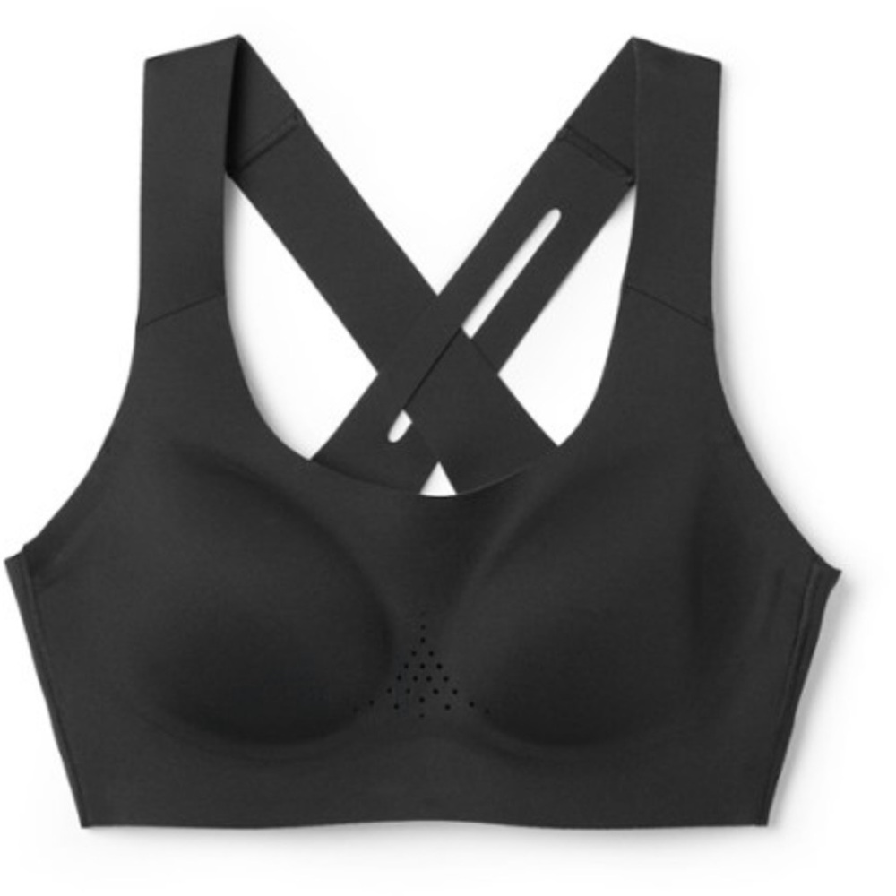 Brooks Crossback 2.0 Sports Bra 34 C/D Black EUC Comes with Tags.